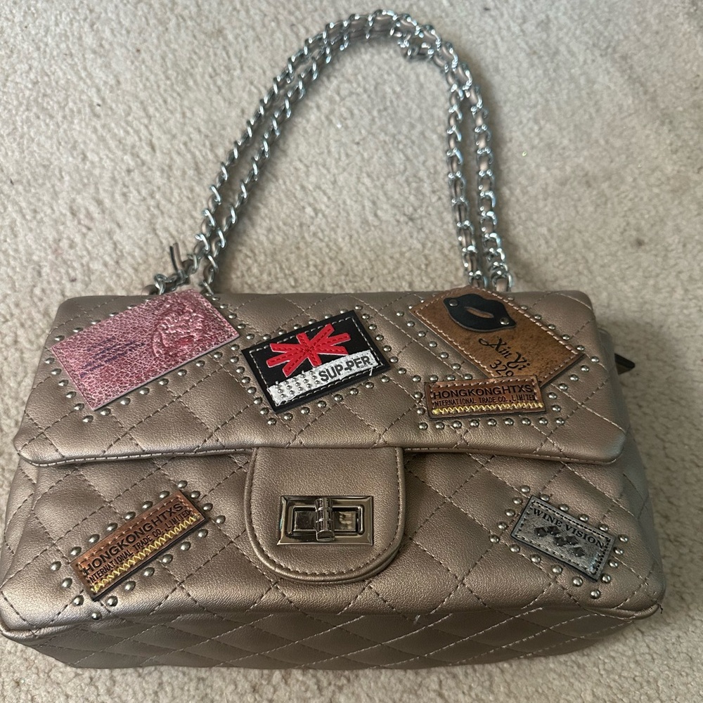 Leather Gold Purse